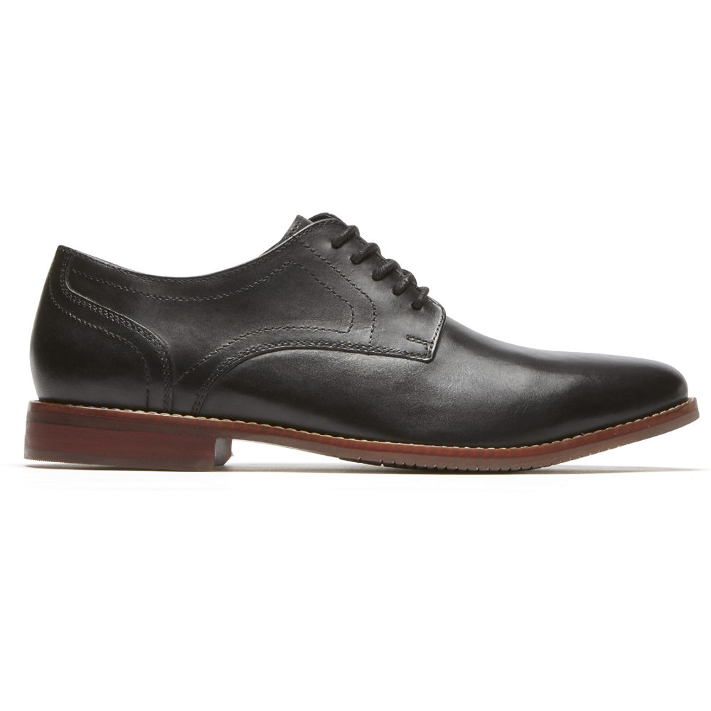 Rockport Mens Oxfords Black - Style Purpose Plain Toe - UK 682-BAOEUH